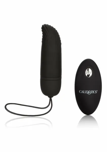 CalExotics Silicone Remote Ridged G - Compact Curved Massager, Purple