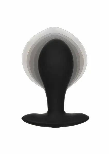 CalExotics Large Weighted Inflatable Plug Silicone System 3.25” Black