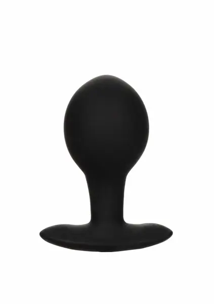 CalExotics Large Weighted Inflatable Plug Silicone System 3.25” Black