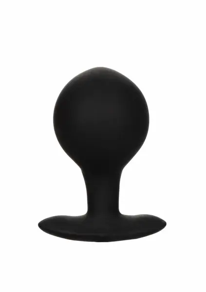 CalExotics Large Weighted Inflatable Plug Silicone System 3.25” Black