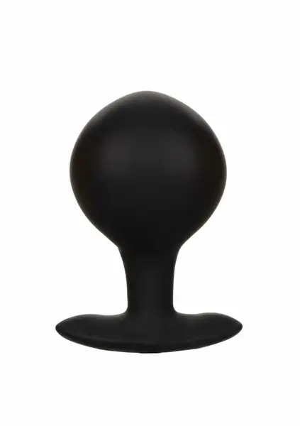 CalExotics Large Weighted Inflatable Plug Silicone System 3.25” Black