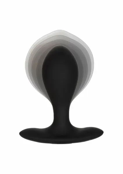 CalExotics Silicone Inflatable Plug Weighted Flexible 3” Black