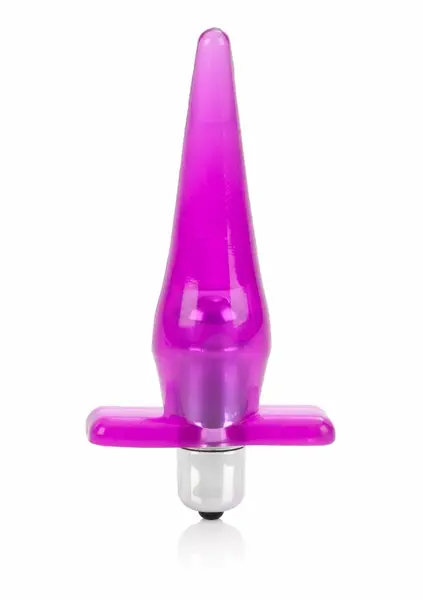 Mini Vibro Tease прозрачен анален разширител с мини вибратор, 10,2 см