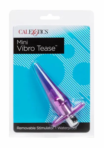 Mini Vibro Tease прозрачен анален разширител с мини вибратор, 10,2 см
