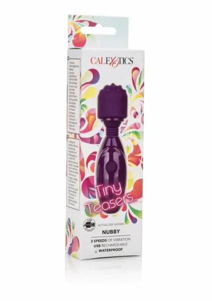 CalExotics Tiny Teasers Nubby Compact Textured Massager Rechargeable