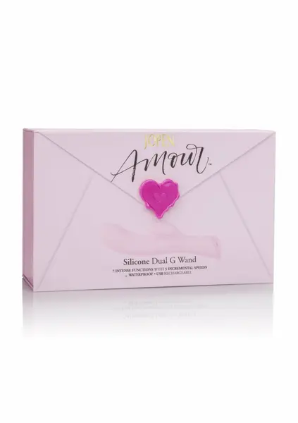 Amour Silicone Dual G Wand - Ergonomic Rechargeable Massager Pink