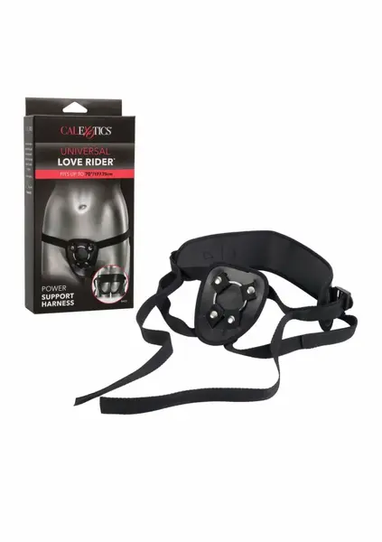 Power Support Harness Adjustable PU System Universal Ring Black