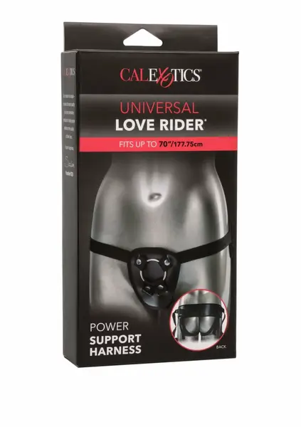 Power Support Harness Adjustable PU System Universal Ring Black