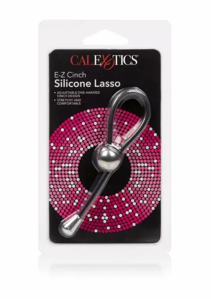 CalExotics E-Z Cinch Silicone Lasso Adjustable Support Ring Black