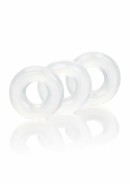 CalExotics 3 Stacker Rings Silicone Adjustable Comfort Set