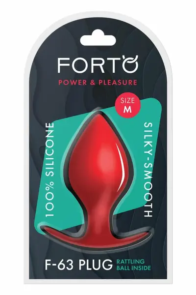 FORTO F-63 Rattler Spade Medium Red Premium Silicone Plug