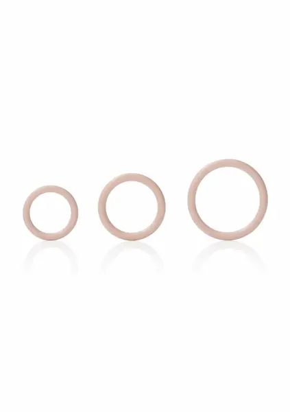CalExotics Silicone Support Rings Set - Flexible, 3 Sizes, Black