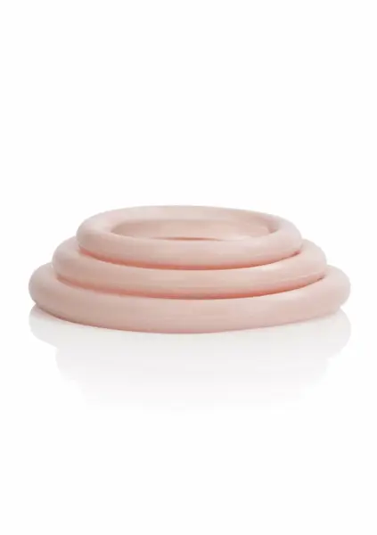 CalExotics Silicone Support Rings Set - Flexible, 3 Sizes, Black