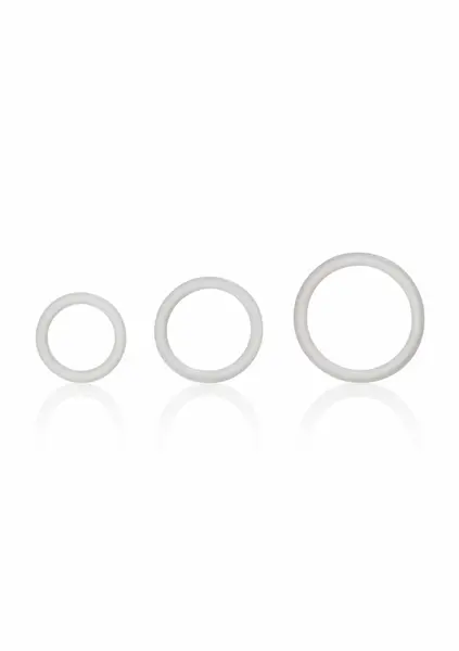 CalExotics Silicone Support Rings Set of 3 Flexible Sizes Black