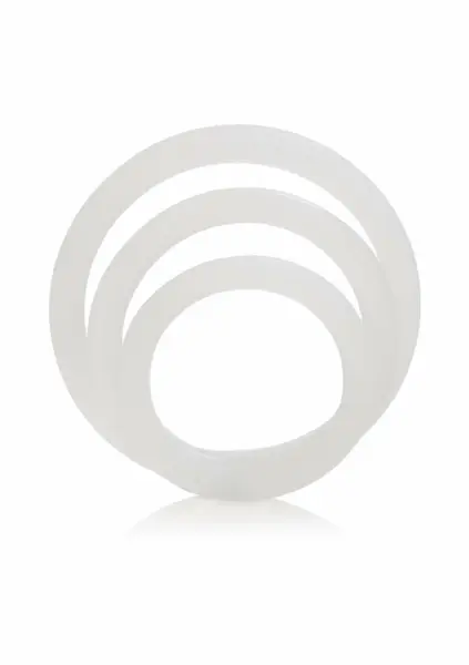 CalExotics Silicone Support Rings Set of 3 Flexible Sizes Black