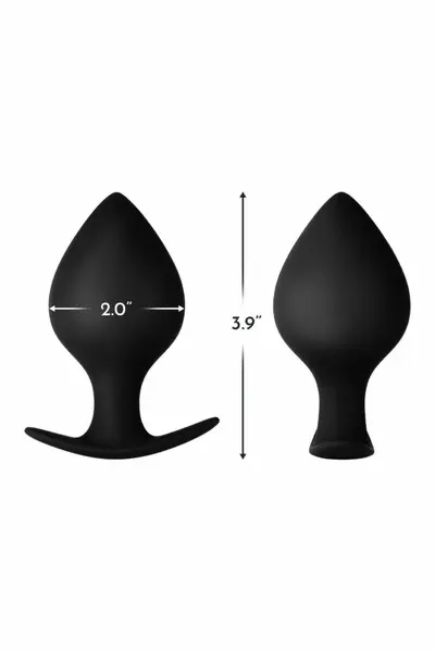 FORTO F-63 Rattler Spade Medium Black Premium Silicone Plug