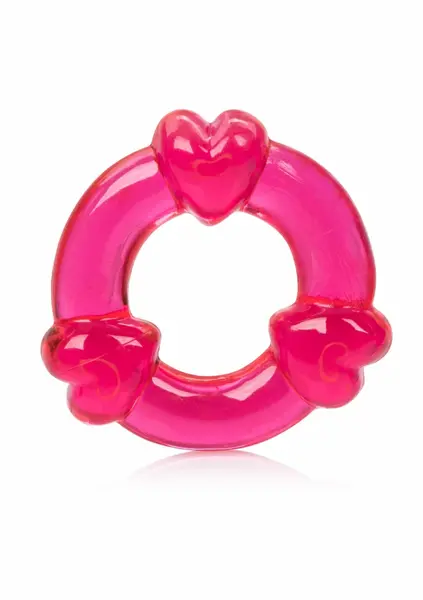 Magic C-Rings 3-Piece Set - Stretchy TPR Rings with Textured Surface