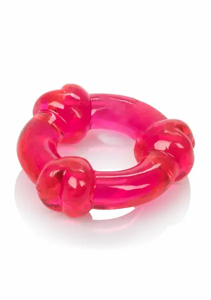 Magic C-Rings 3-Piece Set - Stretchy TPR Rings with Textured Surface