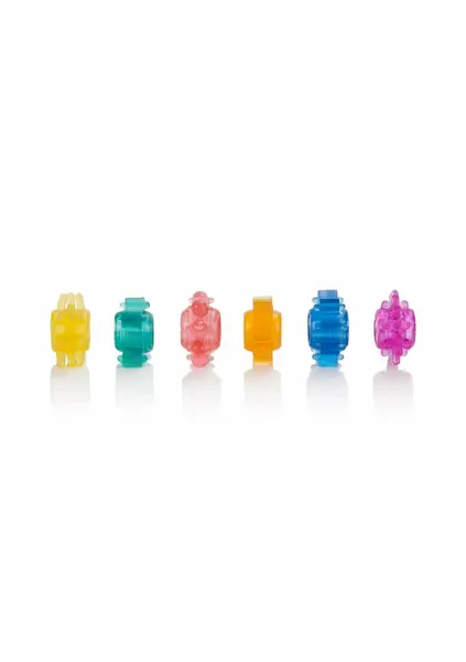 Senso 6 Pack Colorful Textured Support Rings TPR Set