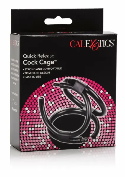 California Exotic Quick Release Adjustable Intimate Support Cage Black