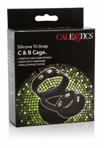 Silicone Tri-Snap C & B Cage - Adjustable Support System, Black
