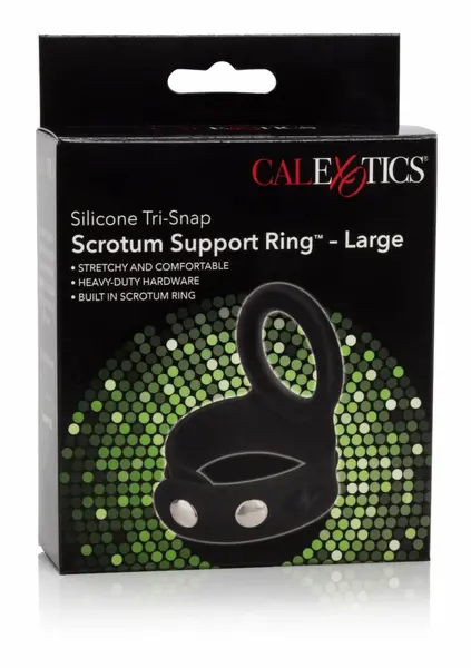 3-Snap Scrotum Ring Large Silicone Adjustable Support System