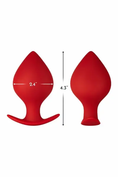 FORTO F-60 SPADE Large Red Premium Silicone Plug, Anchor Base