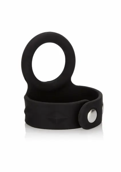CalExotics 3-Snap Scrotum Ring Medium Adjustable Silicone System