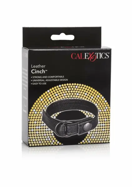 CalExotics Leather Cinch Adjustable Support Strap Black