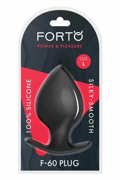 FORTO F-60 SPADE Large Black Premium Silicone Plug