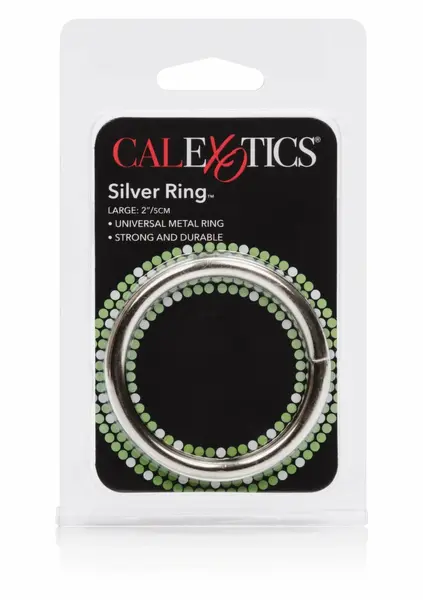 Silver Ring Large by CalExotics - Solid Steel Intimate Support 2.5”