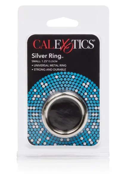 Silver Ring Small Steel Enhancer by Silver - Polished Finish, Compact Size