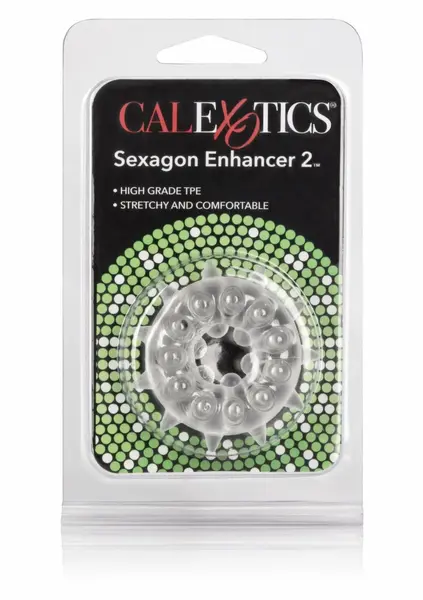 Sexagon Enhancer 2 Intimate Support Ring with Textured Surface TPE