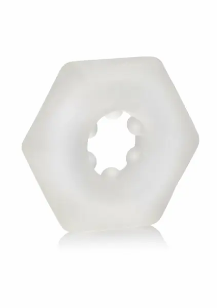 Sexagon Enhancer шестоъгълен гъвкав прозрачен пръстен за пенис