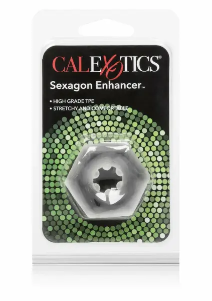 Sexagon Enhancer шестоъгълен гъвкав прозрачен пръстен за пенис