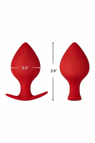 FORTO F-60 Spade Medium Red Premium Silicone Plug 100% Silky-Smooth