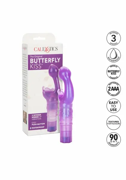 CalExotics The Original Butterfly Kiss Pink Compact Waterproof Massager