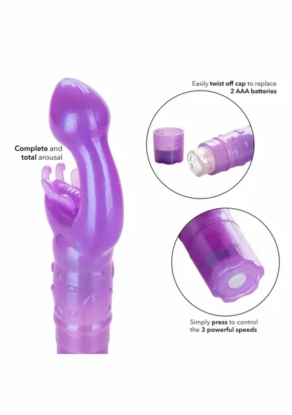 CalExotics The Original Butterfly Kiss Pink Compact Waterproof Massager