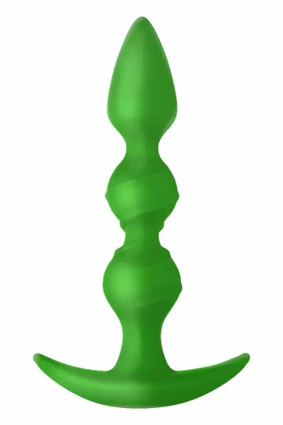 F-42R Rattler Spiral Beads спираловиден анален разширител, зелен