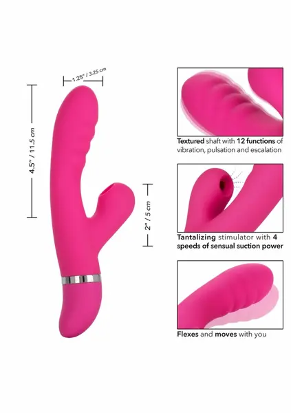 CalExotics Foreplay Frenzy Pucker Dual-Action Intimate Device Pink