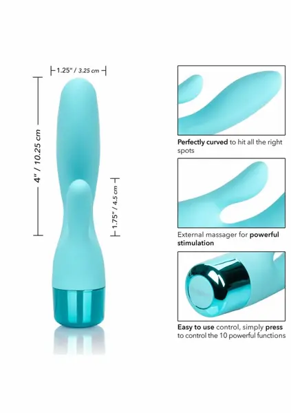 Eden Lover Petite Dual-Action Silicone Vibe, Waterproof, Pink