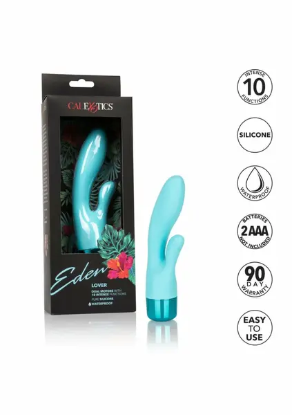 Eden Lover Petite Dual-Action Silicone Vibe, Waterproof, Pink