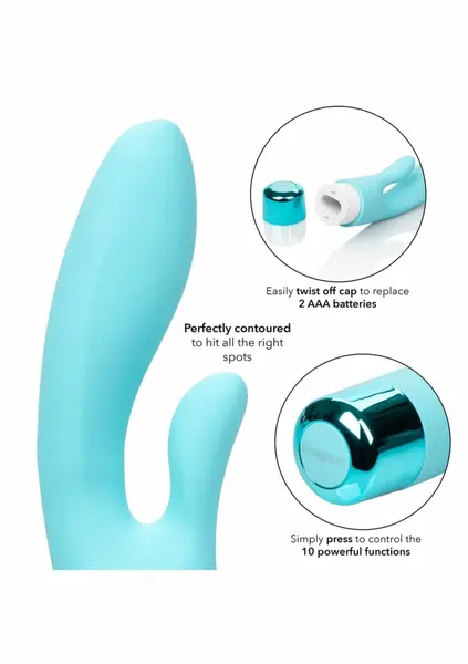 Eden Lover Petite Dual-Action Silicone Vibe, Waterproof, Pink
