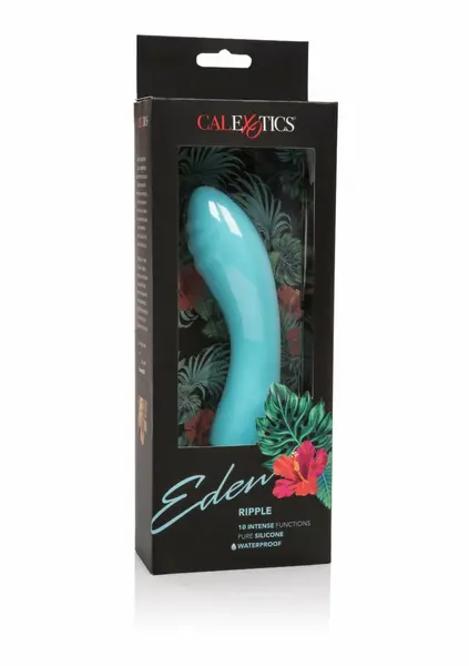 CalExotics Eden Ripple Vibrator Flexible Curved Shaft 10 Modes Pink