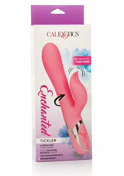 Enchanted Tickler Multi-Function Silicone Massager Waterproof Pink