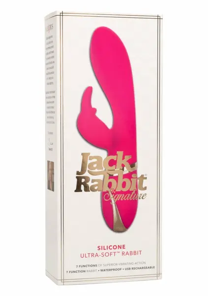 Silicone Ultra-Soft Rabbit Dual-Action Flexible Intimate Device Pink