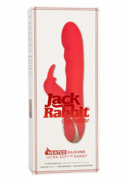 Jack Rabbit Heated ултрамек силиконов вибратор зайче със затопляне, розов
