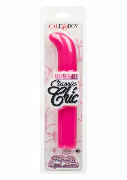 CalExotics Rechargeable Chic Standard G Silicone Massager Pink