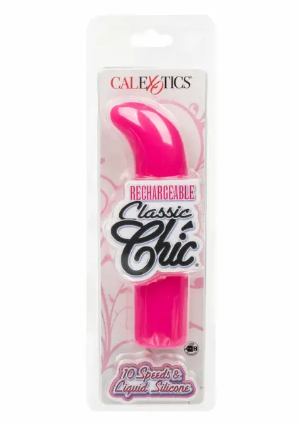 Classic Chic Mini G Rechargeable - Compact Intimate Massager, 10 Modes
