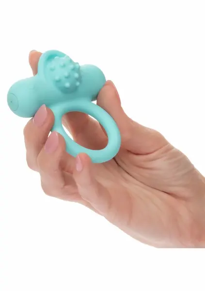 CalExotics Nubby Lover’s Delight Silicone Rechargeable Ring, Black